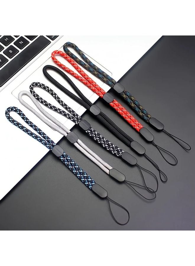 5pcs White Adjustable Elastic Wrist Lanyard For Phone Key Water Cup Anti Fall - Image 2